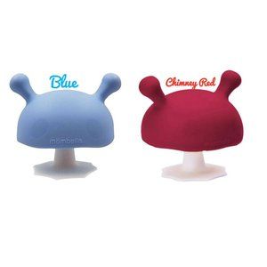 Chimney Red & Blue Mombella Mimi Mushroom Soothing Teether For 0-8 Month Baby